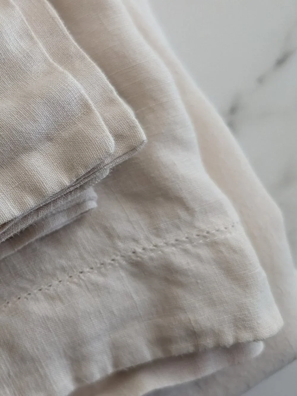 The Company Store Legends Hotel Premium Linen King Duvet & 2 Shams (Parchment) - Picture 6 of 9